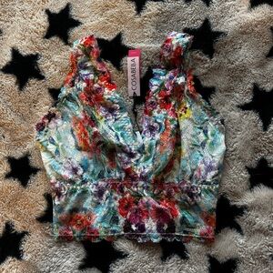 Cosabella Floral Beauty Plungie Bralette